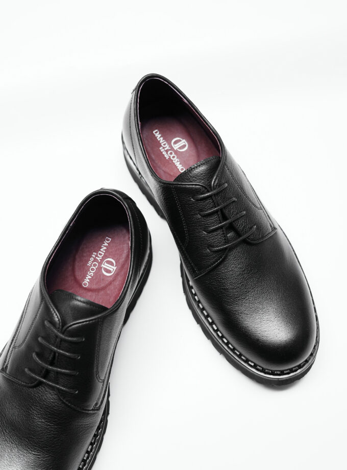 REAL LEATHER SHOES BLACK