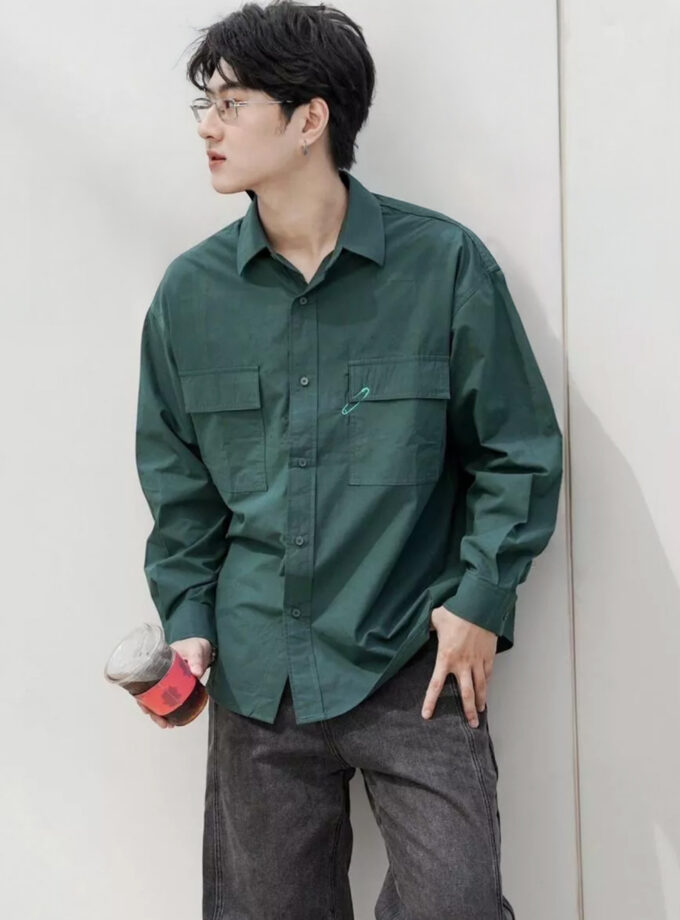 PIN POINT OVER SHIRT